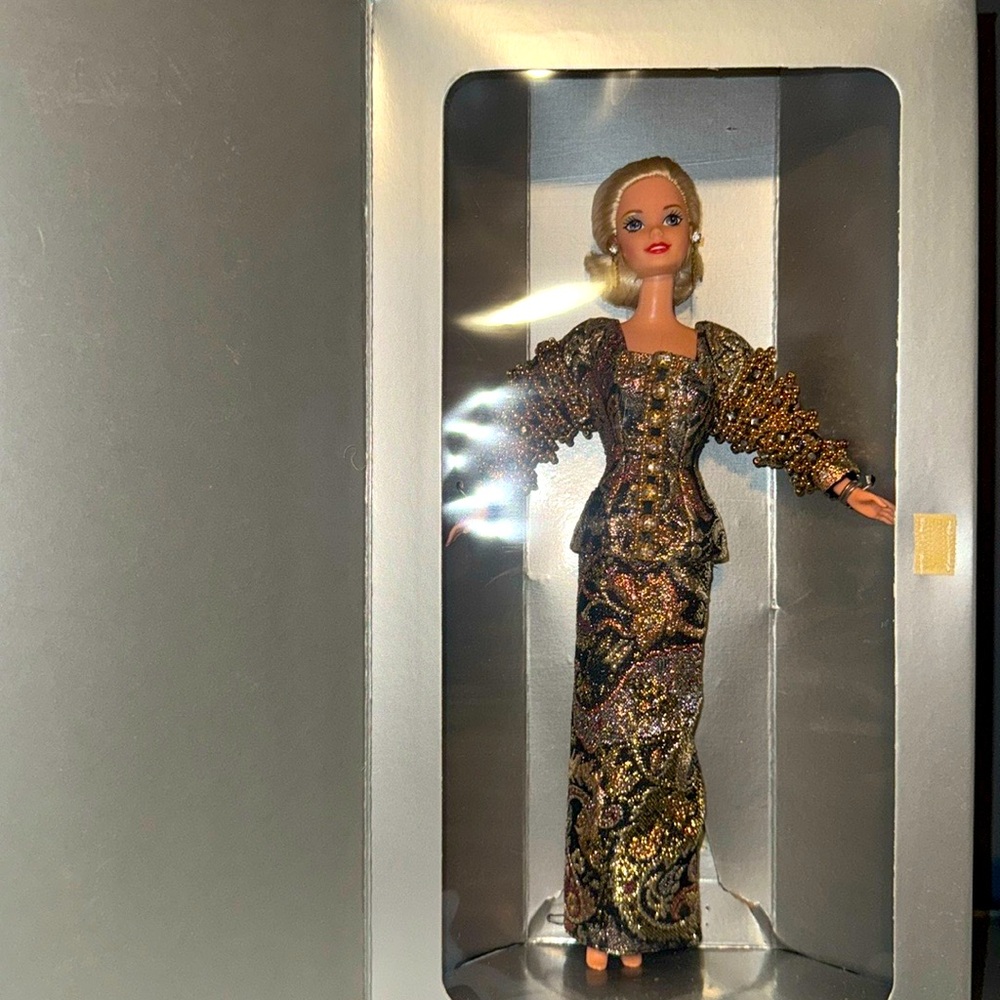 Barbie Christian Dior Doll - Elegant Gray and Gold Box